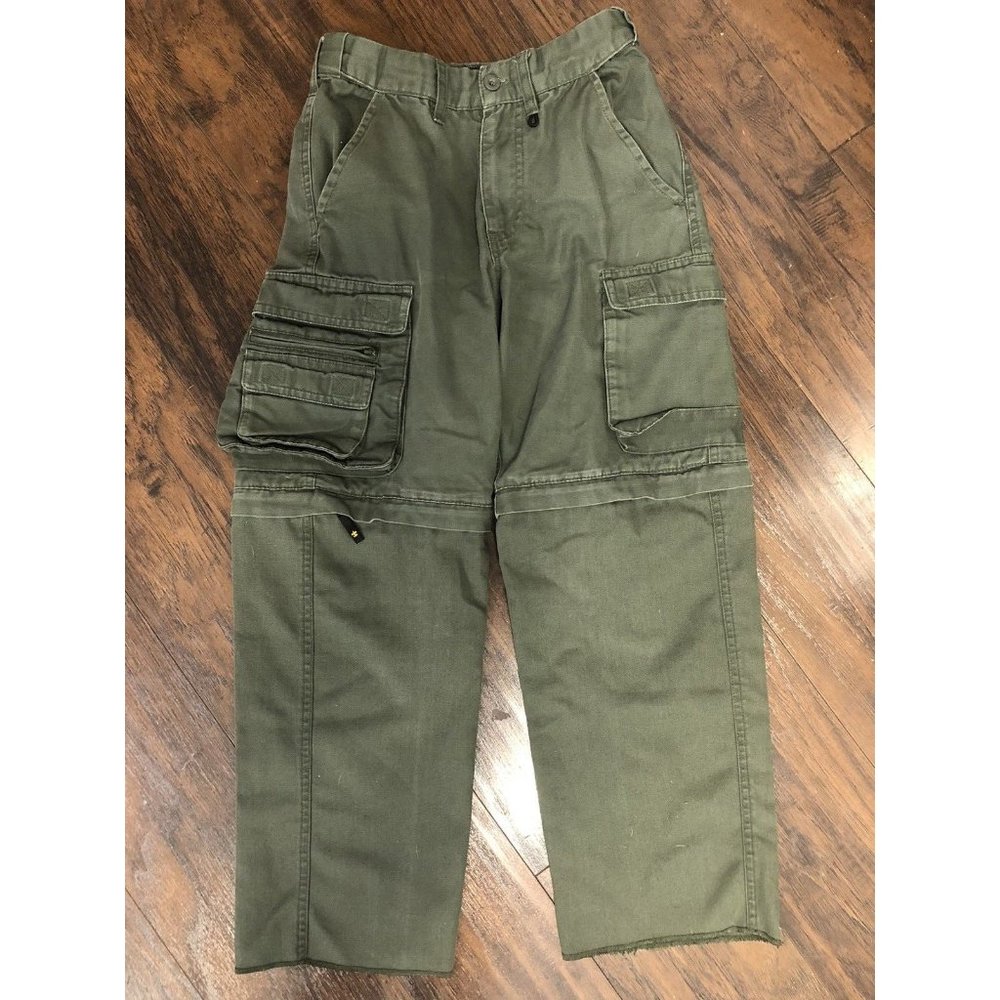 Boy Scouts Uniform Pants Boys 8 Convertible Cargo Green Outdoors Hiking BSA